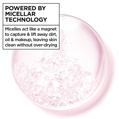 Garnier Micellar Water, Hydrating Facial Cleanser & Makeup Remover, Suitable for Sensitive Skin, Vegan, Cruelty Free, 13.5 Fl Oz (400mL), 2 Count